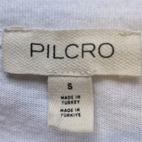 PILCRO Boxy Tee & Sweater Vest Twofer Set Tan Anthropologie Women's Size Small - Picture 12 of 14